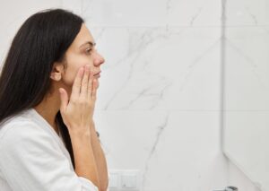 žena nanosi serum za lice i očekuje rezultate